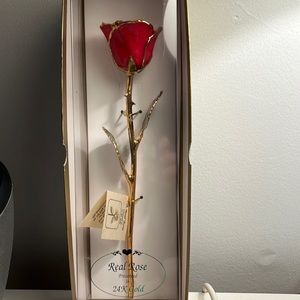 Real Rose Preserved in 24K Gold